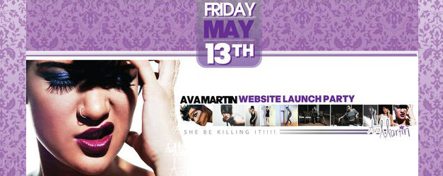 Model Ava Martin Hosts Website Launch Party May 13, 2011